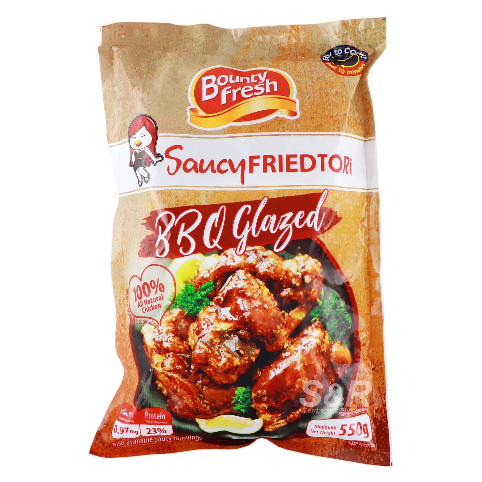 Bounty Fresh Saucy Fried Tori BBQ Glazed 550g Bounty Fresh Saucy Fried Tori BBQ Glazed 550g